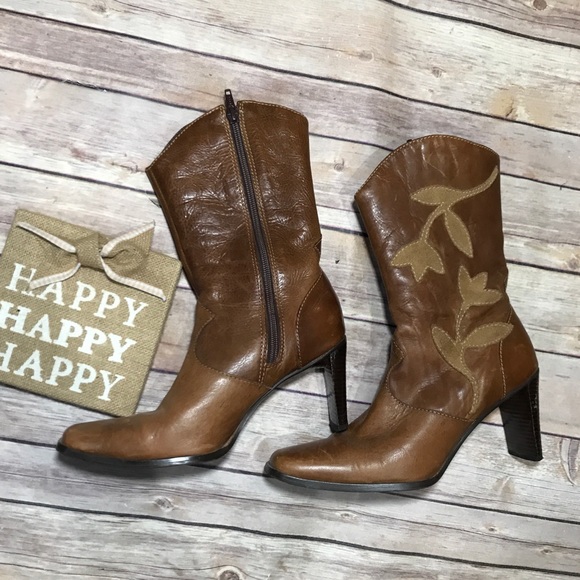 Boutique Matisse Brown Leather size 7 Vintage Boot - Picture 2 of 7